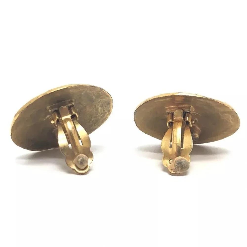 CHANEL CC Mark logo Earrings Small items Accessories Earrings Metal Gold
